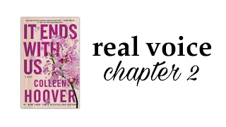 it ends with us colleen hoover audiobook | chapter 2 (real voice)