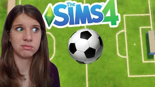 I made a SOCCER FIELD in the Sims 4?!?! // The Sims 4: Build