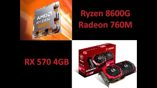 Ryzen 8600g VS RX 570 benchmarked in 5 games, Witcher 3, Cyberpunk, Warhammer, Rome 2 and Horizon ZD