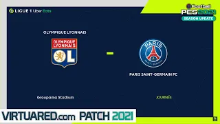 Olympique Lyonnais vs PSG - PES 2021 VirtuaRedV4 Patch