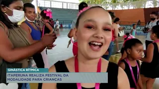 Itaperuna realiza festival de ginástica rítmica