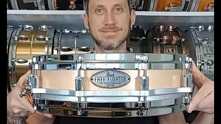 Pearl Birch Free Floating 14x3.5 Piccolo Snare Drum Review (with sound bite)