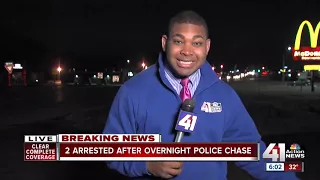 2 arrested after police chase through several cities