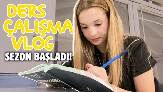 Ders Çalışma Vlog - SEZON BAŞLASIN! 💥🤗 | Ecrin Su Çoban