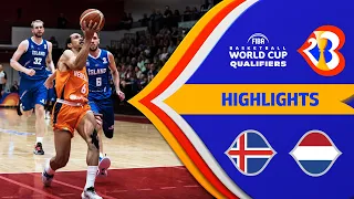 🇮🇸 ISL - 🇳🇱 NED | Basketball Highlights - #FIBAWC 2023 Qualifiers