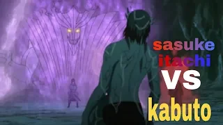 Sasuke & Itachi VS Kabuto | battle for control of the dead (Eng sub)