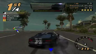 Need for Speed: Hot Pursuit 2, Dodge Viper GTS, 8 laps Island Outskirts II