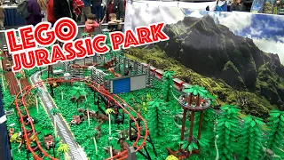 Huge LEGO Jurassic Park Built by 11 People!