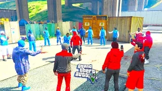 GTA 5 ONLINE -  BLOODS VS CRIPS 1V1 WHO WILL WIN?