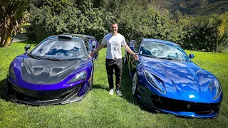 FERRARI 812 SUPERFAST vs. MCLAREN 600LT HEAD TO HEAD REVIEW!