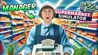 I opened up a supermarket for a day! | Supermarket Simulator