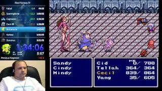 Final Fantasy IV Speedrun (No Stairs Glitch) - 3:16:43 (Live Commentary)