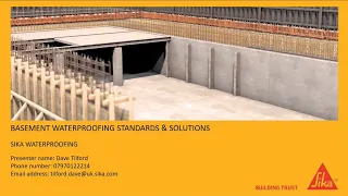 Basement Waterproofing Standards and Solutions Webinar