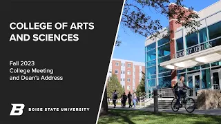 Fall 2023 College Meeting and Dean's Address - College of Arts and Sciences