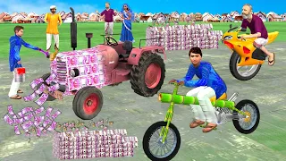 Magical Money Vehicles Hindi Comedy Videos Collection Jadui Tractor Hindi Kahani Bedtime Moral Story