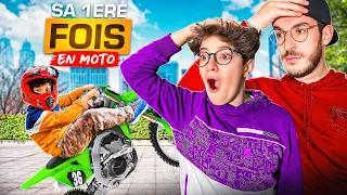 J’ACHÈTE LA PREMIÈRE MOTO DE MON PETIT FRÈRE ! IL DOIT RÉUSSIR A CABRER !