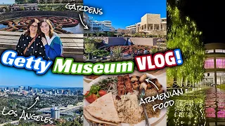 GETTY CENTER MUSEUM VLOG! - Los Angeles, Gardens, Glendale Food 📸