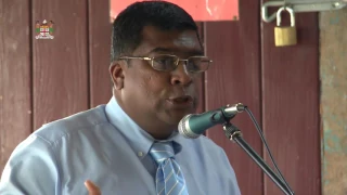 Fijian Minister For Education officiates the Ground Breaking Ceremony at Gram Sangatham School