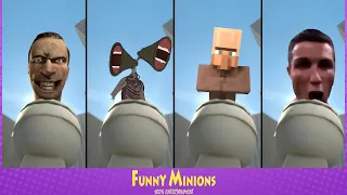 Skibidi Toilet - ORIGINAL vs SIREN HEAD vs MINECRAFT VILLAGER vs SIUUU