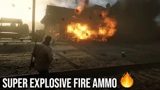 Red Dead Redemption 2 Super Explosive Fire Ammo!