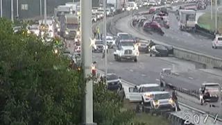 8-vehicle crash slows I-95 in Brevard