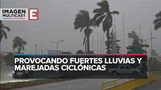 Huracán Lisa toca tierra en Belice, llegará a Guatemala y México