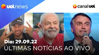 Datafolha: Lula tem 50% dos votos válidos, contra 36% de Bolsonaro; Neymar declara voto, debate e+