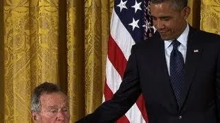 Obama honors George H.W. Bush