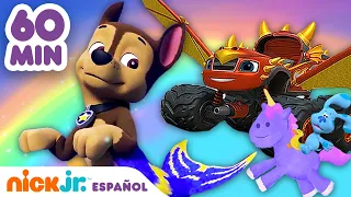 PAW Patrol, Blaze y sus amigos | 1 HORA de rescates mágicos | Nick Jr. en Español