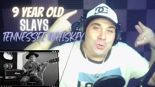 TAJ FARRANT 9 YEAR OLD GUITAR GENIUS SLAYS | Tennessee Whiskey | Shakes - P Reaction