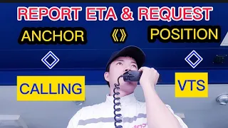 Calling the VTS to report the ETA and Request the anchor position.