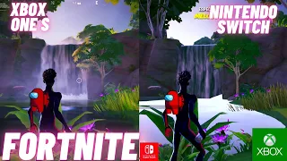 COMPARISON GRAPHICS FORTNITE SEASON 3 NINTENDO SWITCH VS XBOX ONE CHAPTER 4