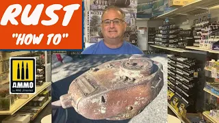 Ultimate Weathering Easy How To "RUST" Using Ammo by Mig ( Step by step rusting  plastic model kits)