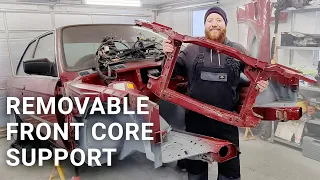 BMW E30 Removable Core Support Guide | How To Convert To Bolt-On Front End With Rivnuts | 036