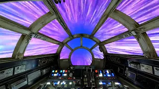Here's a Millennium Falcon Cockpit Virtual Background video that I made for Zoom Conferencing