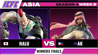 Halu (Jack-7) vs AK (Shaheen) Winners Final - ICFC Tekken 7 Asia Season 4 Week 8