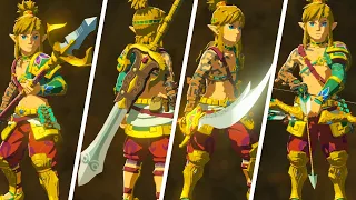 Zelda Tears of the Kingdom - All Gerudo Weapons (Complete Set Location)