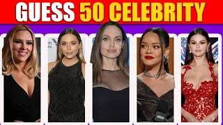 Guess the Celebrity in 3 Seconds | 50 Most Famous People in 2024