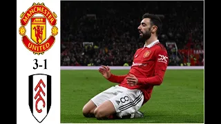 Manchester United vs Fulham 3-1 All Goals & Highlights 2023 Bruno Fernandes Goal