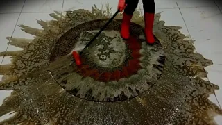 ASMR Cleaning, Colored Dirty Carpet Cleaning Satisfying Rug Cleaning ASMR - Satisfying Video,