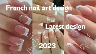 Beautiful nail art 2023 || #new #frenchnails #viralvideo #nailart