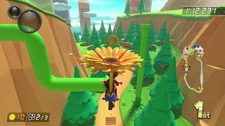 Rock Rock Mountain - Mario Kart 8 Deluxe (Switch) DLC Course Mirror (Pauline riding Mr. Scooty)