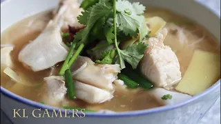 Tasty Fish Head Noodle Soup Jalan Brunei Pudu Kuala Lumpur ASMR Eating