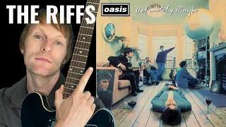 TOP 5 OASIS Guitar Riffs “Definitely Maybe” w/TABS