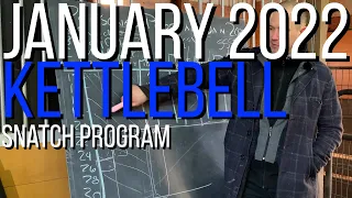 My personal program Jan 2022, kettlebell snatch detail nerd math layout