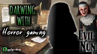 Drawing Evil Nun (Sister Medellin) | Drawing with Horror Gaming