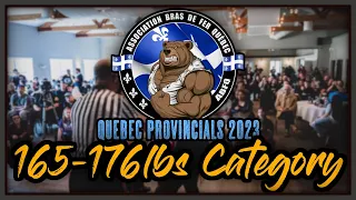 Quebec Arm Wrestling Provincial tournament 2023 - 165-176 lbs Category