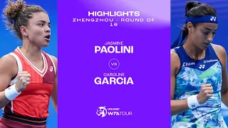 Jasmine Paolini vs. Caroline Garcia | 2023 Zhengzhou Round of 16 | WTA Match Highlights