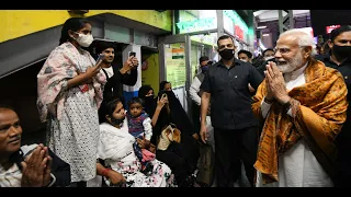 Scenes from Varanasi Cant railway station during PM Modi's visit.