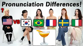 English Word Differences Around the World!! (US, Korea, Brazil, France, Sweden, Italy)